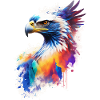 Adler Wasserfarbe
