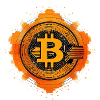 Bitcoin Logo abstrakt