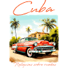 Cuba Car In Village