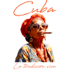 Cuba Cigar Smoking Lady