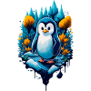Cute cool penguin