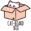 Curious cat in a box