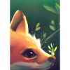 Niedliche Fuchs-Malerei