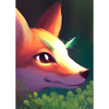 Niedliche Fuchs-Malerei