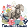 Jurassic World Styracosaurus Flower Design