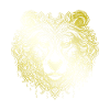 Bear Grizzly Mandala gold