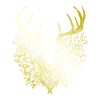 Deer Mandala gold
