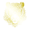 Tiger Mandala gold