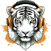 Chark the audiophile tiger