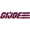 GI Joe-logo i røde kamuflasjefarger