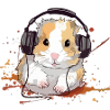 Mikey the audiophile hamster