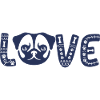 Love Mops HundehalterHundebesitzer Geschenkidee
