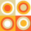 70s Pattern Circles Squiggle