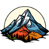 Alps Mountains Symbol