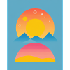 2 cool summer sunset