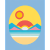0 cool summer sunset