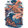 Surfer Retro Illustration