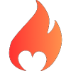 Flame with heart
