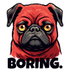 Bored little pug