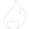 Flame with heart