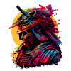 illustration Samurai Warrior Japan