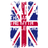 Grunge Union Jack Text Tee