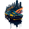 Classic sports car