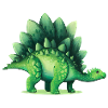 Dinosaur Stegosaurus Green Lizard Gift