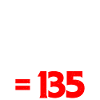 45 + 45 = 135 4