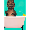 Dinosaurier badet