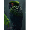 Grüner Dschungelvogel