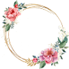 Krans av hvite og rosa blomster for å tilpasse