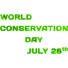 World Conservation Day "green"