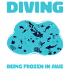 Diving under the ice, loons