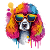 Milo le cocker à lunettes