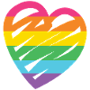 LGBTQ Rainbow Heart