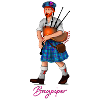 bagpiper blue