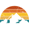 Retro mountain