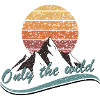 Retro mountain
