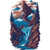 Retro Wanderer Illustration