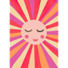 Minimalistisches Sonnengesicht