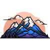 Mountains Hiking Symbol