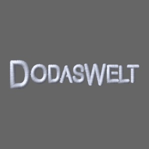 DodasWelt gestickt (weiß)