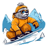 Kiki au snowboard