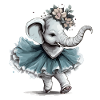 Zouzou l'éléphant au tutu