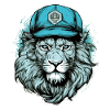 Goudo the blue lion