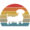 Dachshund Dog Retro Pet