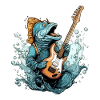 Zazo the fish guitarist