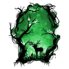 Forest spirits green