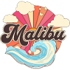 Malibu California Retro 80s Beach